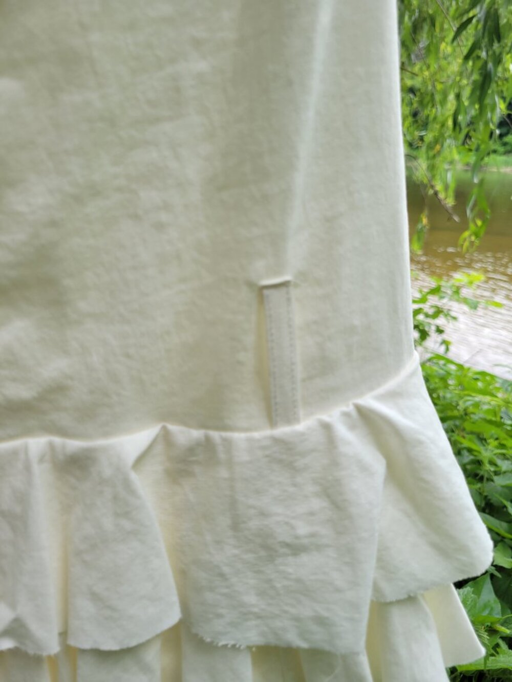 Gorgeous Zara white halter style dress with tiered/ruffled skirt. Y2k - Picture 12 of 16